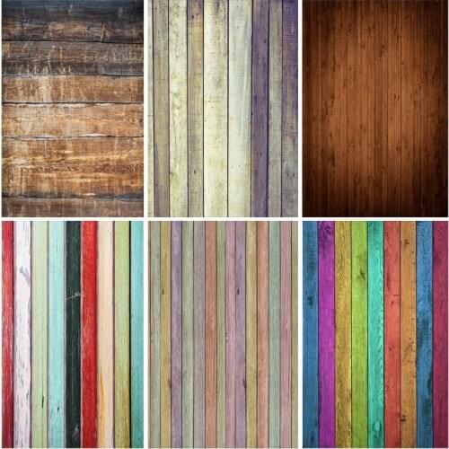 SHENGYONGBAO Wooden Photography Background Wood Plank Texture Newborn Baby Photocall Photo Backdrops Prop 210318MXX-S6