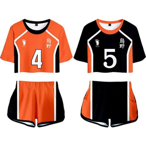 Haikyuu!! Cosplay Costume Hinata Shoyo Shirt Shorts Sawamura Daichi Uniform Sports Women Men Bino High School Volleyball Club