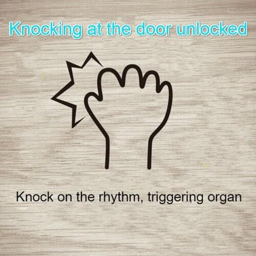 Real life Room Escape game props unlock knocking at the door knocking at the door lock rhythm organs induced vibration