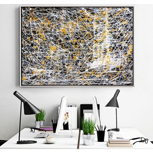 Modern Multicolored Abstract Lines Canvas Painting Colorful Posters and Prints Wall Art Picture for Living Room Home Decoration