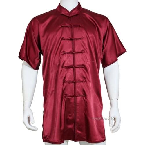 Chinese Kung fu Changquan Jacket Shortsleeves Tai chi Top Wushu Martial arts Clothes Custom Service Need Your Measurements