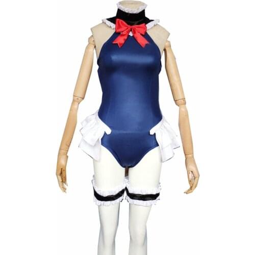 Hot Game Azur Lane Cos Marie Rose Swimsuit Cosplay Costume New Fashion Swimming Party Role Collection Blue Bikini