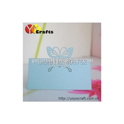 Laser Cut Wedding Party Table Name Place Cards Butterfly place cards holder for wedding party decoration