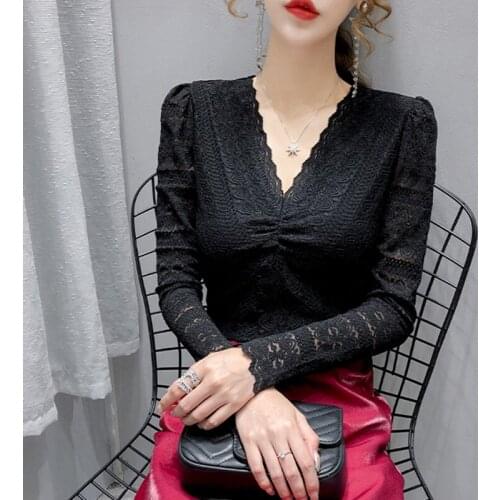 LJSXLS Black And White Blouses