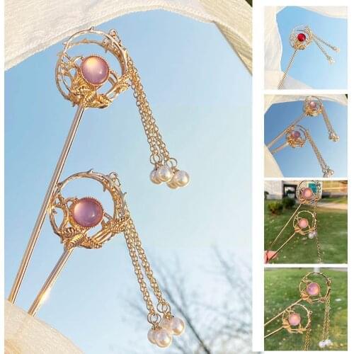 Chinese Style Metal Hair Sticks Women Hair Pin Clip Bridal Gifts Wedding Chopstick Jewelry Headwear Hairpins Accessories Y8S7