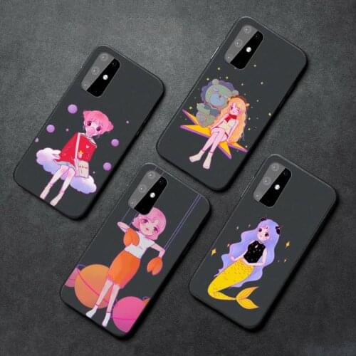 Lovely girls 12 constellations cute Phone Case For Samsung A21S A32 A51 A52 A71 A50 A12 S10 S20 S21 Plus Fe Ultra