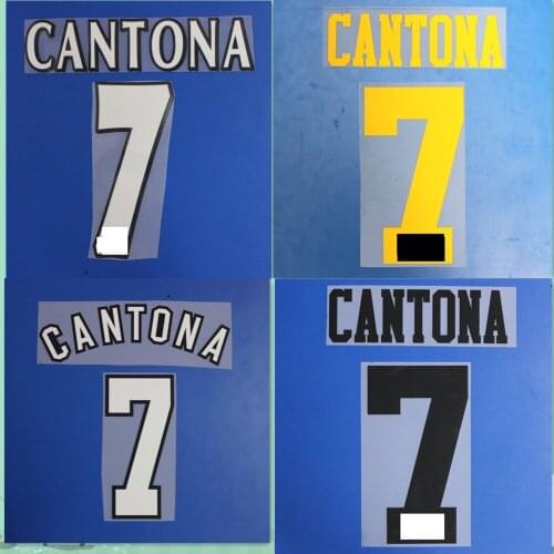 Plastic material 1992-1994 96 97 Retro #7 Cantona Name and number Hot stamping Patch Badges Man Utd