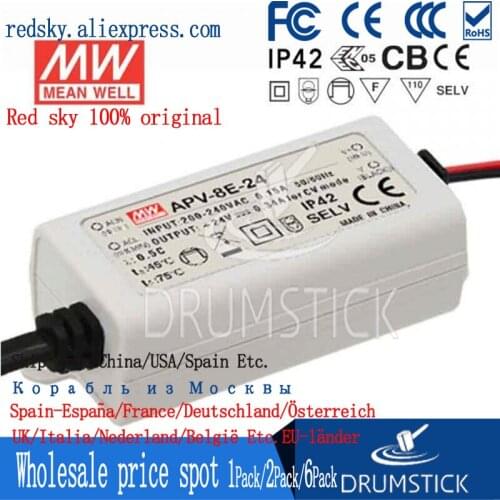Prosperity MEAN WELL APV-8E-24 24V 0.34A meanwell APV-8E 24V 8.16W Single Output LED Switching Power Supply