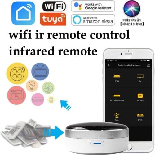 WIFI-IR tuya smart universal ir remote control infrared learning copy remote controller for TV AC fan support alexa google siri