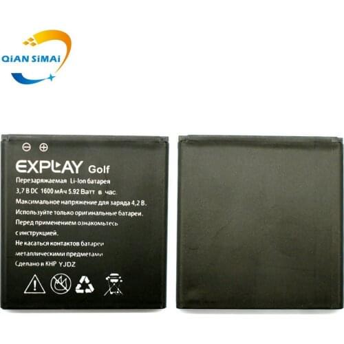 QiAN SiMAi 1PCS Golf 1600mAh 100% Original High quality battery For Explay Golf Mobile Phone+Freeshipping