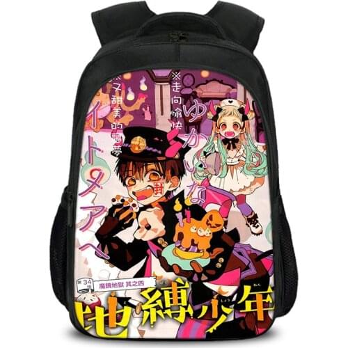 New Anime Toilet-bound Jibaku Shounen Hanako-kun Backpack Laptop School Bag Boys&Girls Mochila Fashion Schoolbag