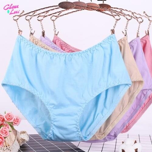 Womens Briefs Comfortable Cotton High Waist Underwear Sexy Ultra-Thin Panties Plus Size XL 2XL 3XL 4XL 5XL 6XL PlusSize