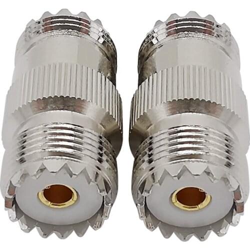 1PCS UHF SO239 Female to UHF SO-239 Female RF Coaxial Adapter UHF Jack SO239 to UHF SO-239 Female Jack Connector