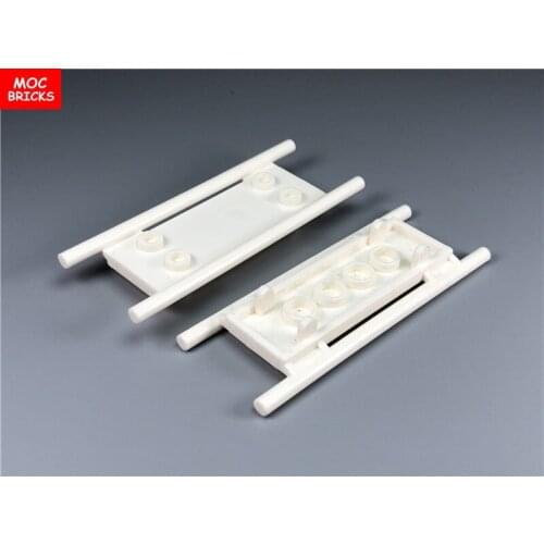 10pcs/lot MOC Bricks white stretcher medical tool Accessory for DIY figure part fit whit 93140 Building Blocks Toys for kids