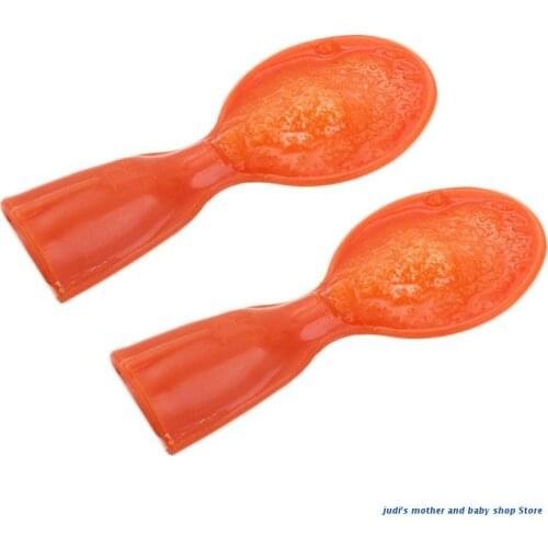 67JC 2 Pcs/bag Baby Spoon Food Preservation Packaging Bag Sealing Device Child Feeding Device Kitchen Dispensing Bag Supplies