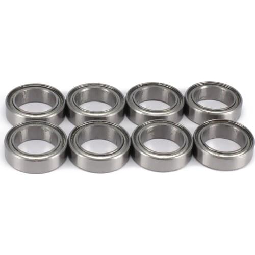 8pcs Bearing 8*4*3mm 10*6*3mm 12*8*3.5mm For Rc Hobby Model Car 1/18 Himoto E18XBL Truck Buggy On-Road Upgraded Hop-Up Parts
