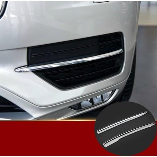 ABS Chrome Front Fog Light Lamp Cover Trim 2pcs For VOLVO XC90 2016 2020 Car Decoration Car Accesories Interior
