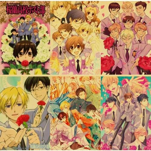 5D Diamond Painting Classic Anime Ouran High School Host Club Cross Stitch Kits Mosaic Embroidery Full Square Drill Home Decor