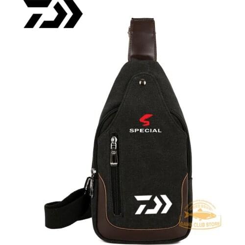 DAIWA Fishing Chest Bag Mens New Outdoor Fishing Sports Fashion Shoulder Bag Travel Diagonal Bag Leisure Backpack