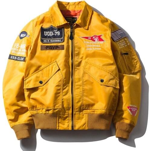 Spring Autumn Mens Bomber Jackets Military Windbreaker Mens Streetwear Air Force Jacket Hip Hop Patchwork Coats Size M-3XL