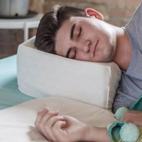 Ergonomic Memory Foam Pillow Cube Soft Pad Cushion Neck Support Pillow for Vertebral Protection Smooth Stretchy Pillow Cover