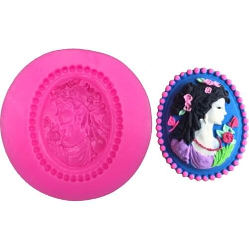 Bobby head shape fondant silicone mold for kitchen baking chocolate pastry candy making cupcake lace decoration tools FT-0072