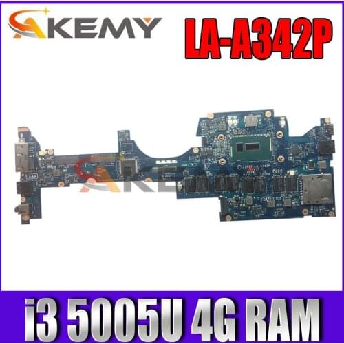 Fru: 00HT789 for lenovo thinkpad Yoga 12 laptop motherboard zips3 LA-A342P with CPU i3 5005U RAM 4G 100% full test work