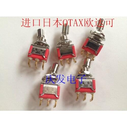 Import Japan OTAX pull toggle switch 2 files 3 feet curved legs gold plated feet new original