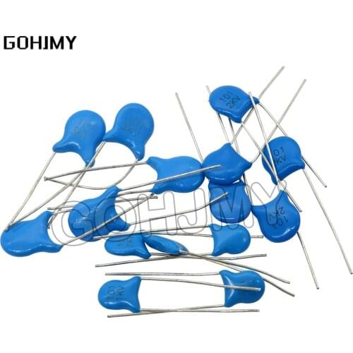 20PCS 1KV 2KV 3KV High voltage Ceramic Capacitor 5PF 30PF 47PF 56PF 100PF 220PF 1NF 2.2NF 3.3NF 4.7NF 10NF 100NF 471 222 223 103