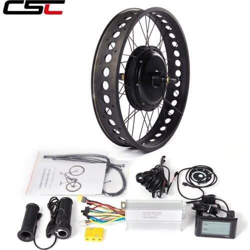 Snow Front Rear motor wheel 20 24 26in 4.0 Tyre 48V 750W Electric Fat Bike bicycle Conversion Kit