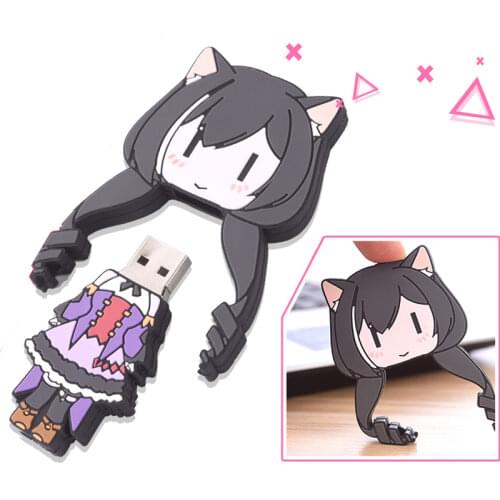 Anime Cosplay Princess Connect! Re:Dive USB Flash Drive U Disk Cute Thumb Memory Stick Storage USB Flash Cosplay Props Fun Gift