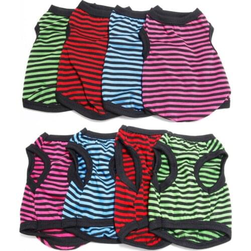 Summer Dog Clothes Pet T Shirt for Small Dog Pet Vest for Dogs T Shirts for Cats Puppy Shirt for Yorkshire Terrier Clothes 35