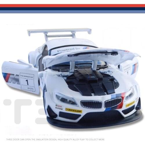 Hot scale 1:32 wheels germany famous brand diecast rally racing car z4 GT3 metal model with light sound pull back vehicle toy