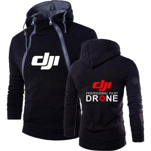 Men DJI Professional Pilot Drone Logo Harajuku Style Leisure Pullover Hoodies Classic Tracksuit Slim Fashion Tops Sweatshirts