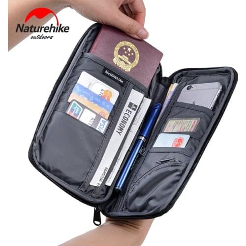 Naturehike travel cash and bank cards wallet multi-functional outdoor money passport storage bags men and women bags