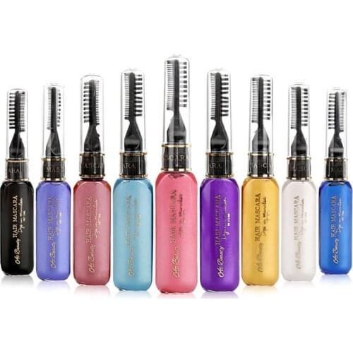 13 Colors One-off Hair Color Dye Temporary Non-toxic DIY Hair Color Mascara Washable One-time Hair Dye Crayons