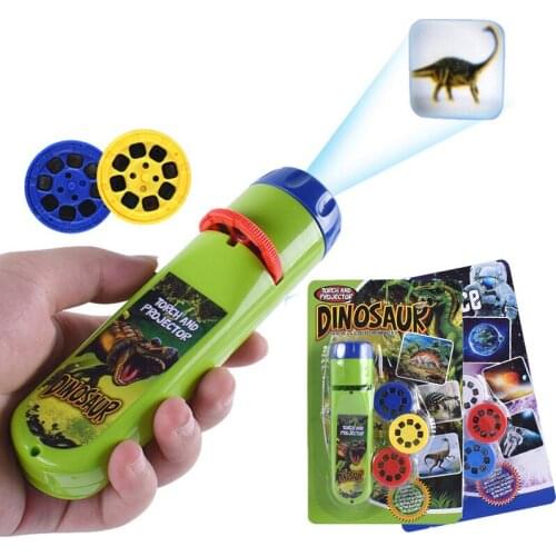 ESUN Parent-child Interaction Puzzle Early Learning Education Luminous Toy Animal Dinosaur Child Slide Projector Lamp Kids Toys