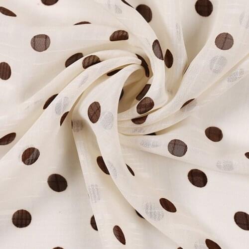 Polka Dot Dress Fabric Soft Dress Textile Chiffon Fabric