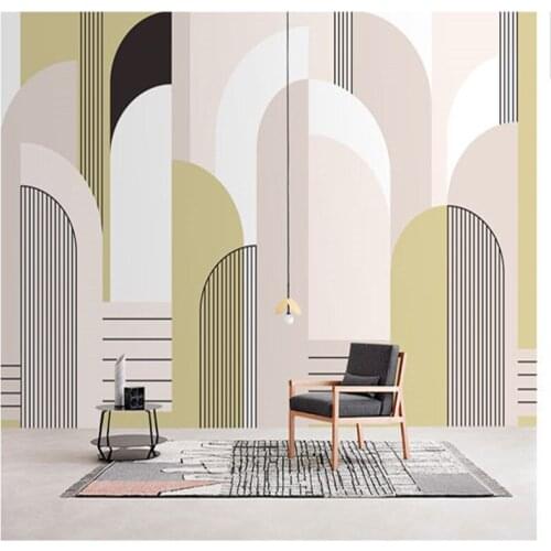 Custom 3D canvas mural simple fashion modern geometric abstract graphics theme business home background wallpaper