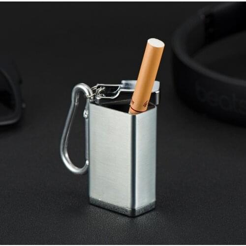 Portable Ashtray Keychain Outdoor Carabiner Mini Ceniceros Creativos Cendrier Maison Gifts for Men Asbak Cendrier Cinzeiro