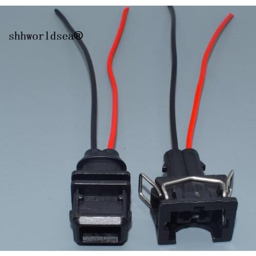 Shhworldsea 2 Pin male Female EV1 Fuel Injector Nozzle Waterproof Connector Plug Socket For VAG 829441-1 037906240 106462-1