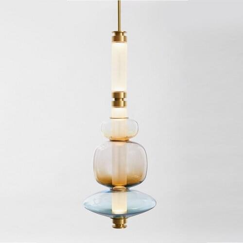 Nordic Designer Led Pendant Lights Lighting Minimalism Glass Pendant Living Room Home Decorative Hanging Lamp Cafe Light Fixture