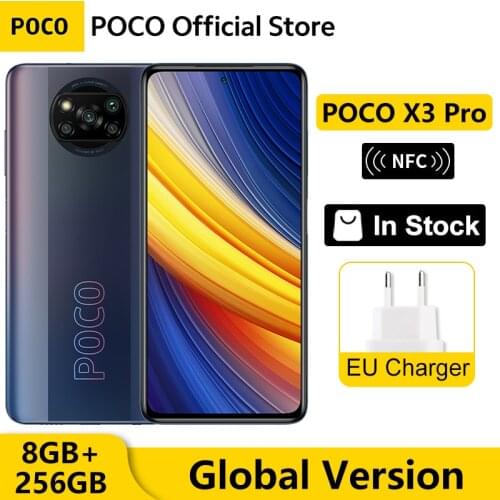Global Version POCO X3 Pro 8GB 256GB Snapdragon 860 Smartphone Quad AI Camera 6.67” 120Hz DotDisplay 5160mAh 33W Charge NFC