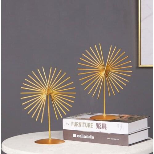 Modern Iron Line Golden Meteor Ferris Wheel Home Decoration for the Bedroom Studying Hall Crafts Home Decoration