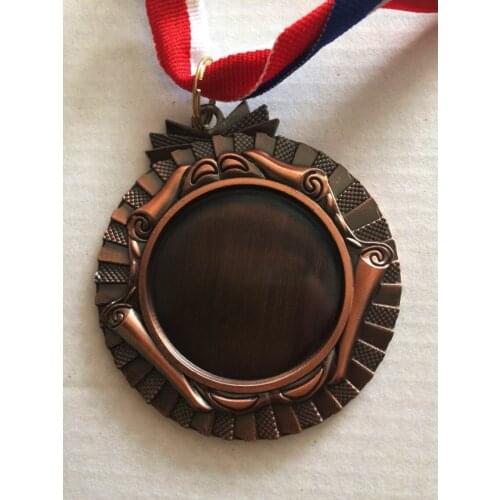 Customize universal school sports games gold silver bronze medals printing mark pattern