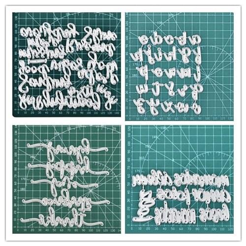 YaMinSanNiO 201*100mm Letter Words Dies Paper Craft Metal Die for Scrapbooking Card Album Embossing Diecut Template New 2020