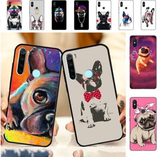 YNDFCNB French Bulldog Dog Pug Phone Case for Redmi Note 8 7 9 4 6 pro max T X 5A 3 10 lite pro