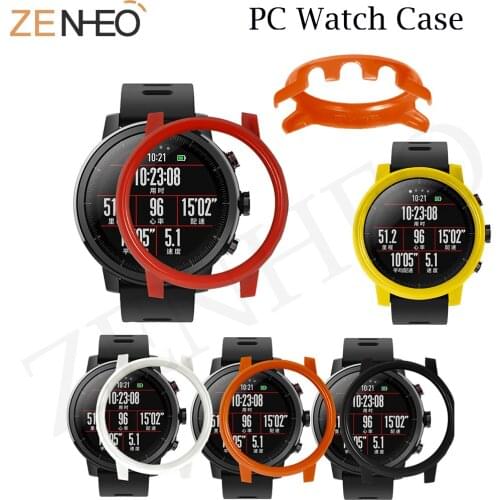 Slim PC Case Cover Protect Shell For Huami Amazfit Stratos Smart Watch 2/2S Full Frame PC Protective Case for amazfit 2 stratos