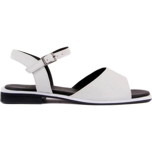 Moxee-White Color Buckle Women 'S Sandals