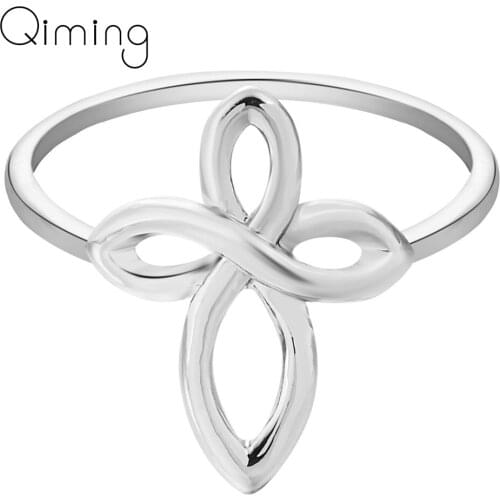 New Infinity Cross Rings Fashion Jewelry Women Vintage Engagement Indian Afraic Simple Rings Friends Gift Wedding Cheap Jewelry
